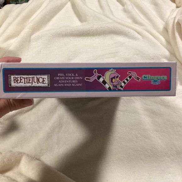 Beetlejuice Animated Series Clingers Vinyl Peel & Stick 1989-2024 SEALED - Picture 3 of 5
